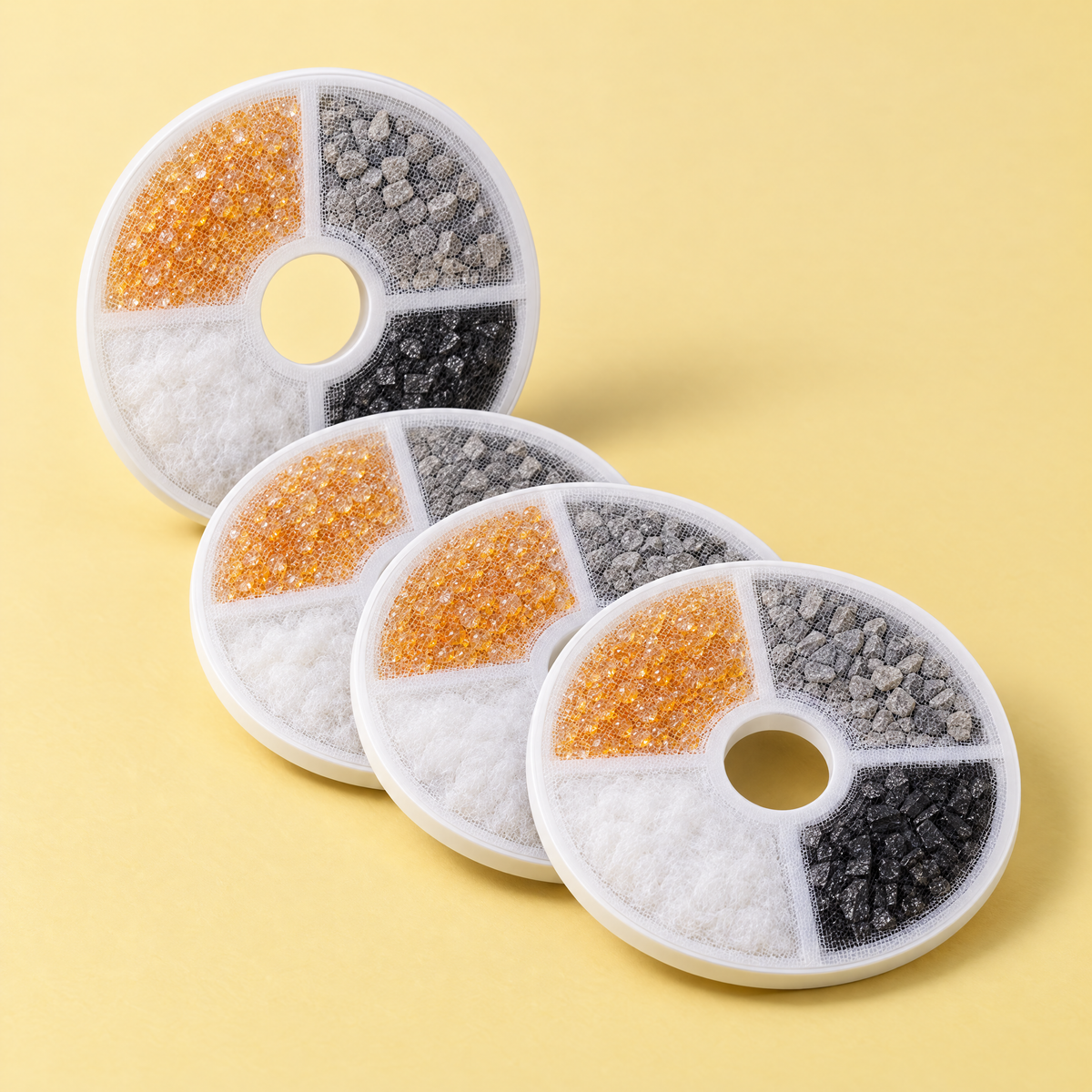 Stack of NOOKZY four-layer replacement filters